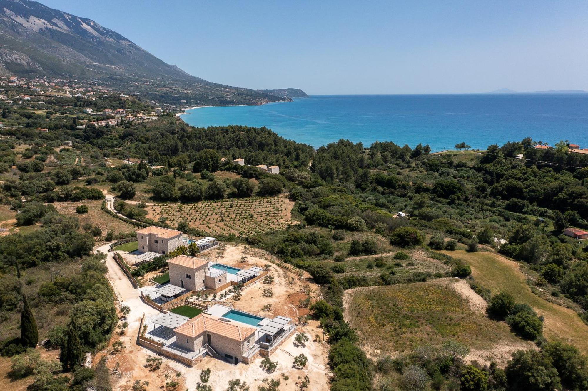Kefalonia Stone Villas - Villa Petros Kefalonica ترابيزاكي المظهر الخارجي الصورة